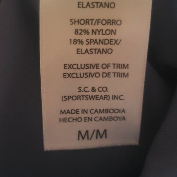 S.C. & CO. Ladies' Tummy Control Skort - White/Med Blue Stripe (blue shorts) -M - Picture 10 of 12